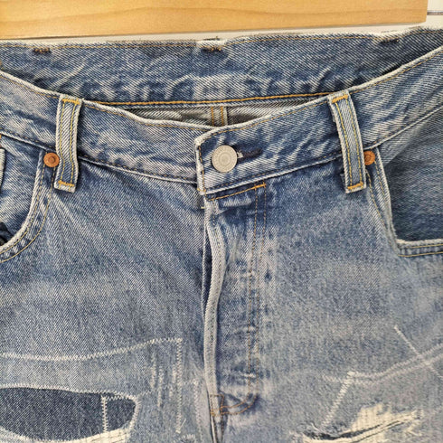 リーバイス Levis 501 LEVI'S ORIGINAL EMP リペア加工 ミディアムインディゴデニム メンズ W38/L32