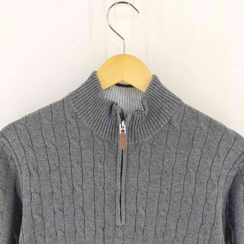 クラブルーム CLUB ROOM ケーブル ハーフジップニット メンズ import:L
