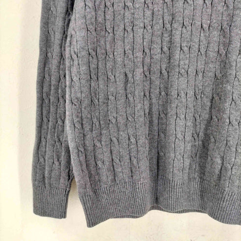 クラブルーム CLUB ROOM ケーブル ハーフジップニット メンズ import:L