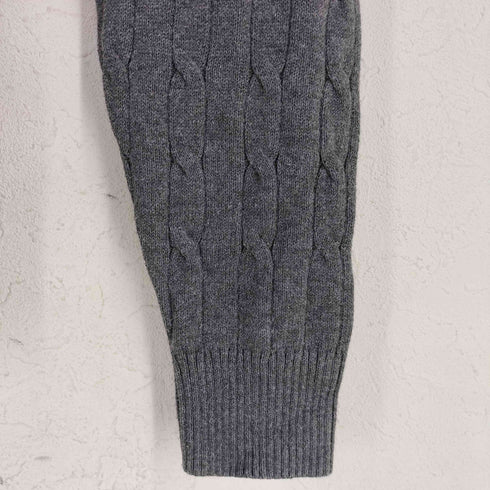 クラブルーム CLUB ROOM ケーブル ハーフジップニット メンズ import:L