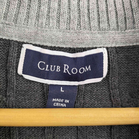 クラブルーム CLUB ROOM ケーブル ハーフジップニット メンズ import:L
