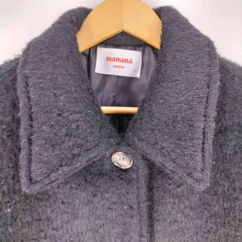 マナナ MANANA シャギーロングコート レディース FREE