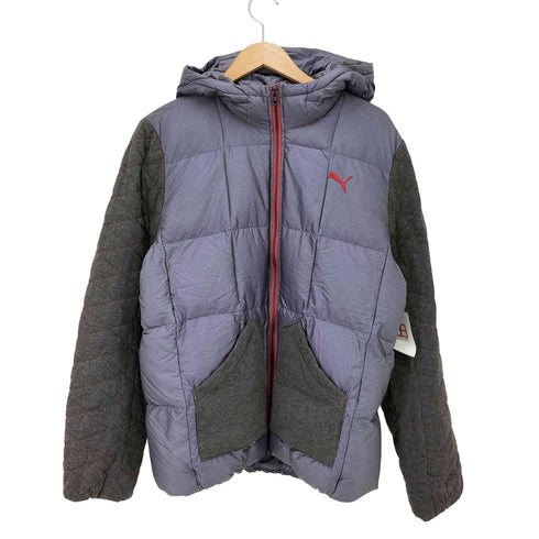 プーマ PUMA ファブリック MIX フーデッド ダウンジャケット メンズ JPN:L