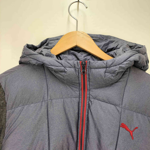 プーマ PUMA ファブリック MIX フーデッド ダウンジャケット メンズ JPN:L