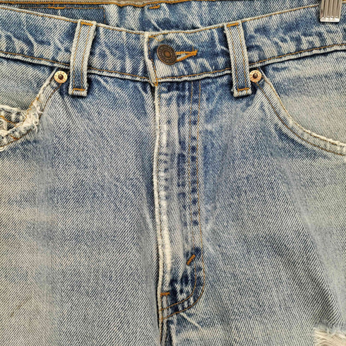 リーバイス Levis 90s USA製 550 RELAXED FIT オレンジタブ ダメージショーツ メンズ W32L30