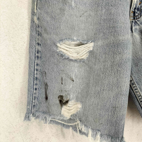 リーバイス Levis 90s USA製 550 RELAXED FIT オレンジタブ ダメージショーツ メンズ W32L30