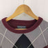 saddlebred アーガイル コットンニット メンズ import:L
