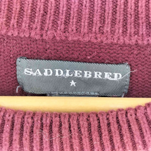 saddlebred アーガイル コットンニット メンズ import:L