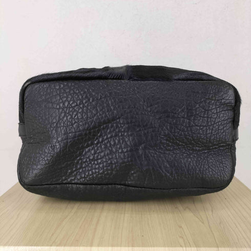 Carol J. MADE IN ITALY GENUINE LEATHER ファー切替リアルレザー2WAYショルダーバッグ レディース