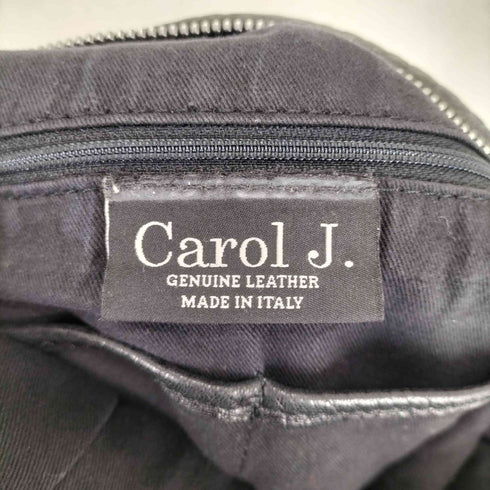 Carol J. MADE IN ITALY GENUINE LEATHER ファー切替リアルレザー2WAYショルダーバッグ レディース