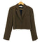 ザラ ZARA クロップド ブレザー ジャケット レディース import:M