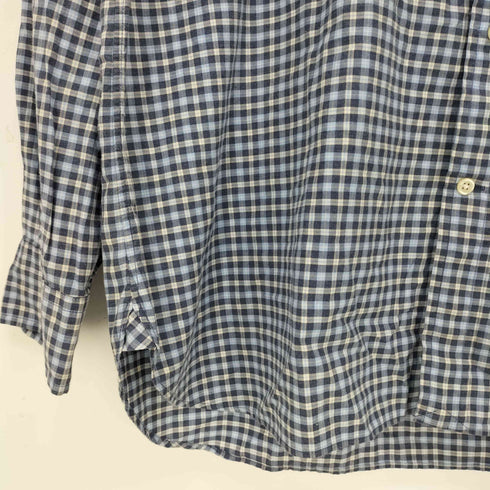 ラルフローレン RALPH LAUREN 現行タグ CLASSIC FIT ポニー刺繍 チェック ボタンダウン 長袖シャツ メンズ import:XL