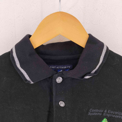 ポートオーソリティ Port Authority 企業ロゴ L/S ポロシャツ メンズ import:L