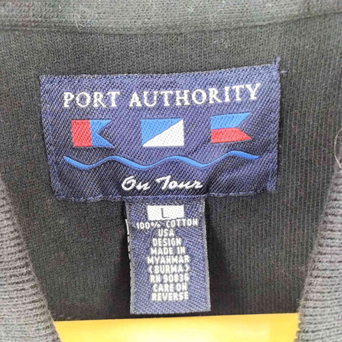 ポートオーソリティ Port Authority 企業ロゴ L/S ポロシャツ メンズ import:L