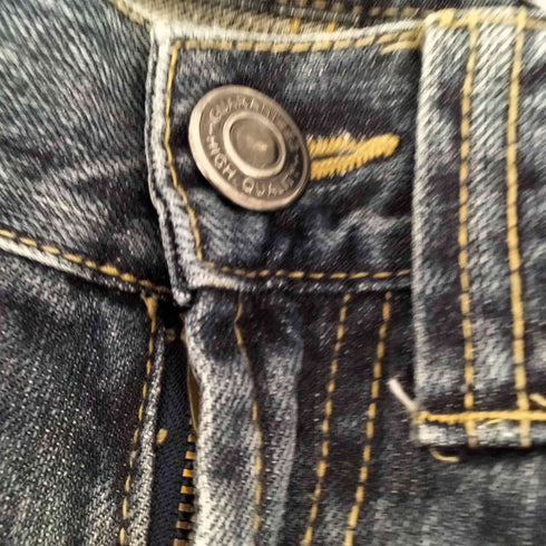 ブーツカットデニムパンツ 鬼ヒゲ Y2K メンズ 76