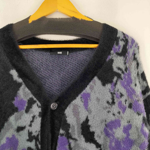 ハレ HARE アソートガラシャギーカーディガン メンズ M