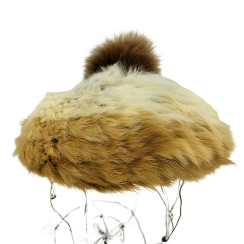 ラビットフォックスファーベレー帽 レディース