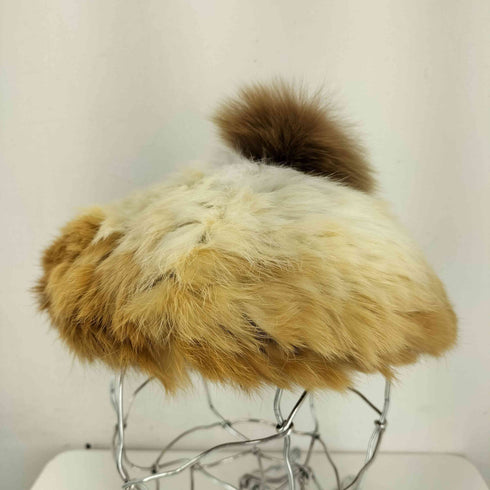 ラビットフォックスファーベレー帽 レディース