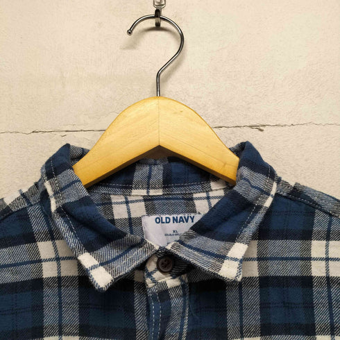 オールドネイビー OLD NAVY チェック ネルシャツ メンズ import:XL