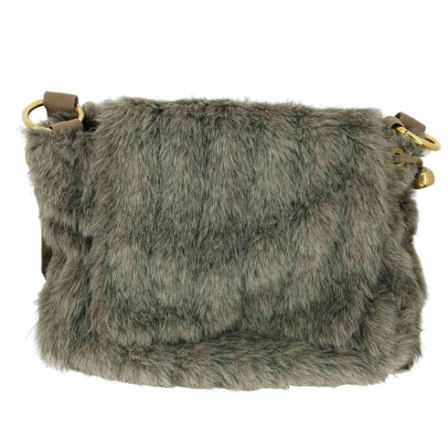 フェイクファーショルダーバッグ レディース