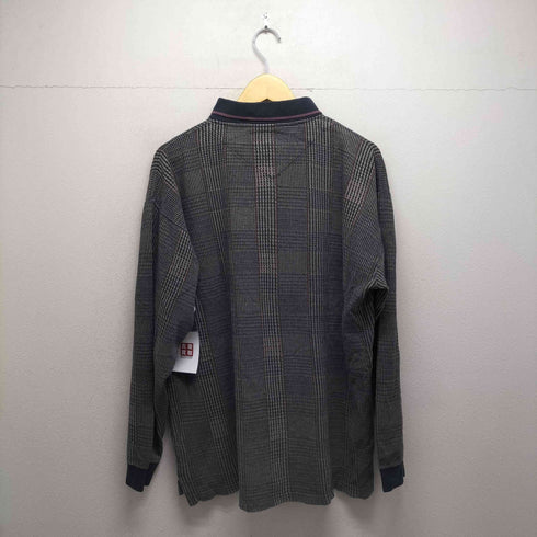 bogari studio グレンチェック L/S ポロシャツ メンズ XLT