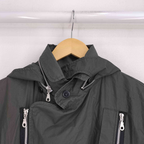 β ベータ コットン 変形 立体裁断 フーデッドジャケット メンズ 9