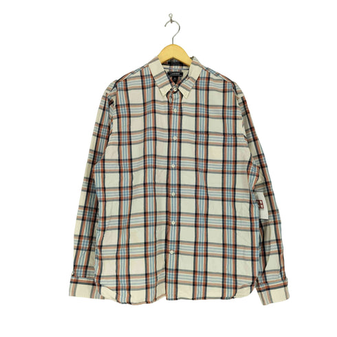ランズエンド LANDS END チェック BDシャツ メンズ import:XL