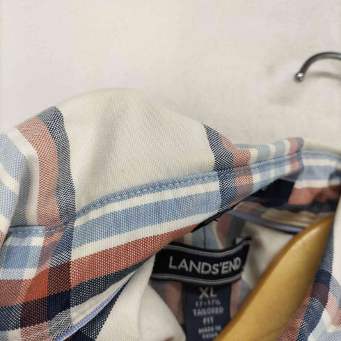 ランズエンド LANDS END チェック BDシャツ メンズ import:XL