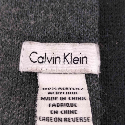 カルバンクライン CALVIN KLEIN アクリル ロゴマフラー メンズ
