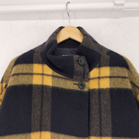 クロシェット Cloche ウールモヘアスタンダードチェックミドルコート レディース JPN:2