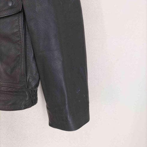 ドイツ警察 POLIZEI BECKUMER LEDER リアルレザージャケット メンズ 50