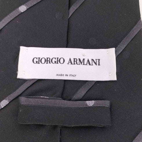 ジョルジオアルマーニ Giorgio Armani ドット シルク100% ネクタイ メンズ