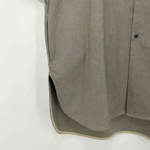 ルイス Luis ポリレーヨン レギュラーカラー ストライプL/Sシャツ メンズ FREE