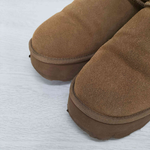 BEARPAW / ベアパウ Shorty Platform 厚底ムートンブーツ レディース JPN:24