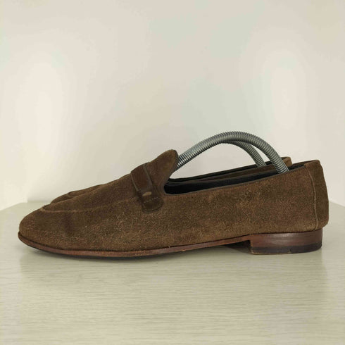 ランバンコレクション LANVIN COLLECTION スエード コインローファー メンズ JPN:25.5