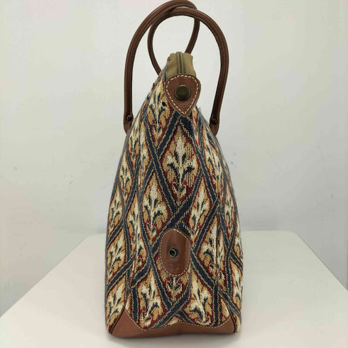 ローラアシュレイ LAURA ASHLEY ゴブラン織り 総柄 ビッグトートバッグ バッグインバッグ レディース