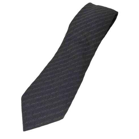 ジョルジオアルマーニ Giorgio Armani ロゴ シルク100% ネクタイ メンズ