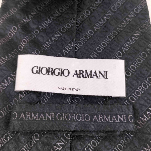 ジョルジオアルマーニ Giorgio Armani ロゴ シルク100% ネクタイ メンズ