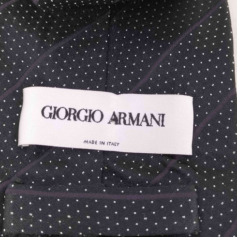 ジョルジオアルマーニ Giorgio Armani ドット シルク100% ネクタイ メンズ