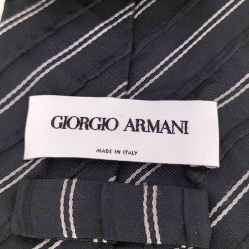 ジョルジオアルマーニ Giorgio Armani ストライプ シルク100% ネクタイ メンズ