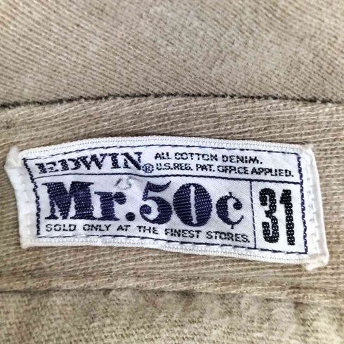 エドウィン EDWIN 70S Mr.50C コットンワイドパンツ メンズ 31inch