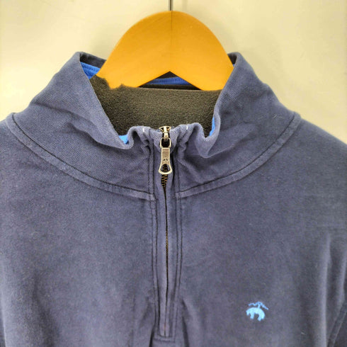 ブルックスブラザーズ BROOKS BROTHERS ロゴ刺繍 ハーフジップスウェット メンズ import:L