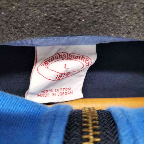 ブルックスブラザーズ BROOKS BROTHERS ロゴ刺繍 ハーフジップスウェット メンズ import:L