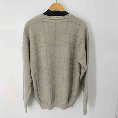 アイゾッド IZOD 格子 コットン クルーネックニット メンズ import:XL