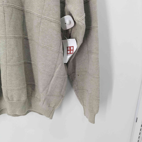 アイゾッド IZOD 格子 コットン クルーネックニット メンズ import:XL