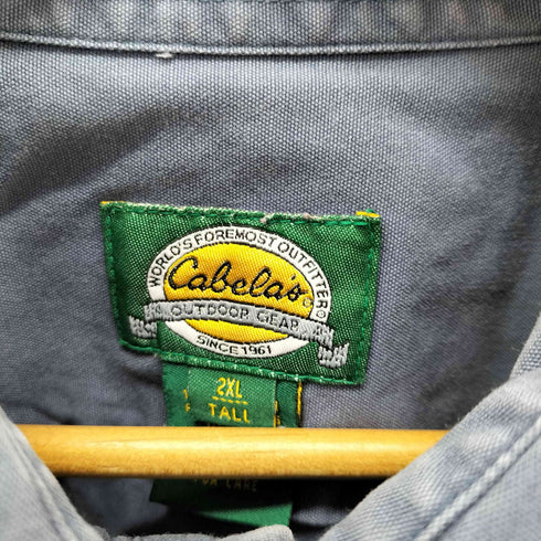 カベラス Cabela's 鹿刺繍 両胸フラップ ハンティングシャツ メンズ 2XL TALL