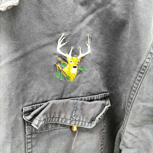カベラス Cabela's 鹿刺繍 両胸フラップ ハンティングシャツ メンズ 2XL TALL