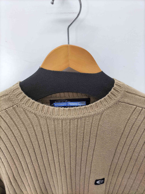 point zero リブ クルーネックニット メンズ import:L