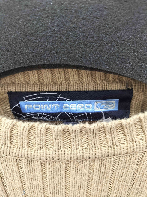 point zero リブ クルーネックニット メンズ import:L