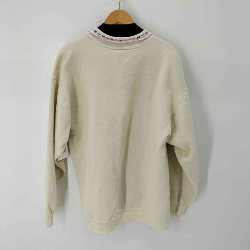 Aunts are special 刺繍 襟フリル スウェット レディース